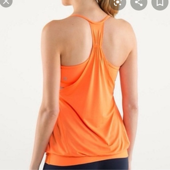 Lululemon No Limits Orange Tank Top - Picture 3 of 9
